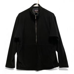 Patagonia Micro D-Luxe 1/2 Zip Fleece Pullover Black Men’s M USA Made Vintage